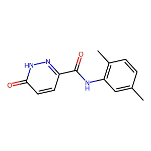 N-(2,5-dimethylphenyl)-6-oxo-1,6-dihydropyridazine-3-carboxamide structure