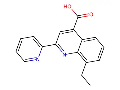 8-Ethyl-2-pyridin-2-ylquinoline-4-carboxylic acid structure