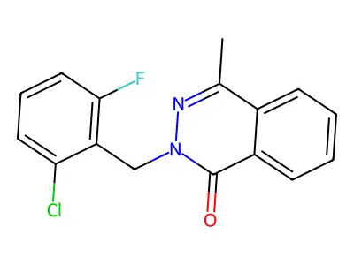 2-[(2-Chloro-6-fluorophenyl)methyl]-4-methylphthalazin-1-one structure