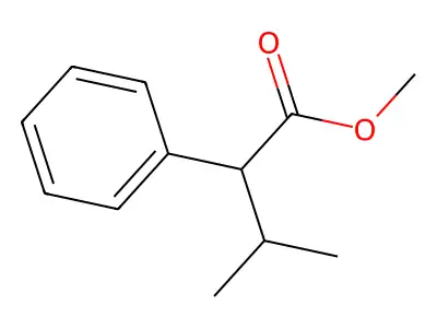 Methyl 3-methyl-2-phenylbutanoate structure