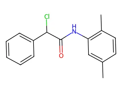 2-chloro-N-(2,5-dimethylphenyl)-2-phenylacetamide structure