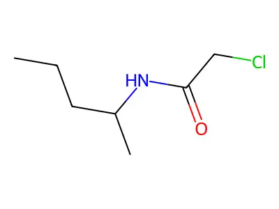 2-chloro-N-(pentan-2-yl)acetamide structure
