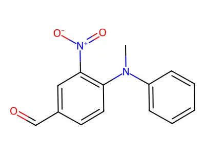 4-(Methyl-phenyl-amino)-3-nitro-benzaldehyde structure