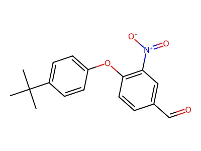 4-(4-Tert-butylphenoxy)-3-nitrobenzaldehyde structure