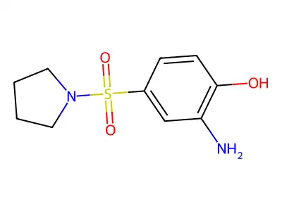 2-Amino-4-(pyrrolidine-1-sulfonyl)phenol structure