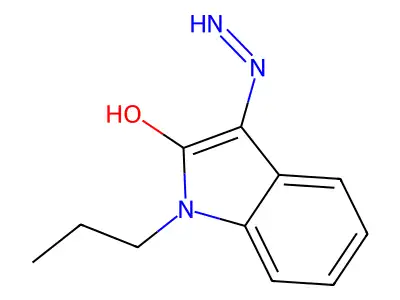 3-hydrazinylidene-1-propyl-2,3-dihydro-1H-indol-2-one structure