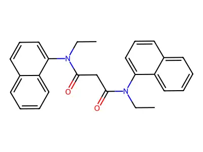 N,N'-Diethyl-N,N'-di-naphthalen-1-yl-malonamide structure