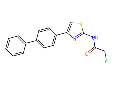N-(4-Biphenyl-4-yl-1,3-thiazol-2-yl)-2-chloroacetamide structure