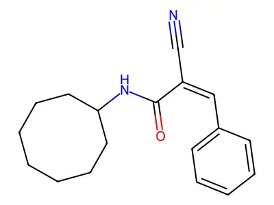 (Z)-2-cyano-N-cyclooctyl-3-phenylprop-2-enamide structure