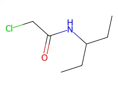 2-chloro-N-(pentan-3-yl)acetamide structure