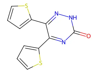 Bis(thiophen-2-YL)-1,2,4-triazin-3-OL structure