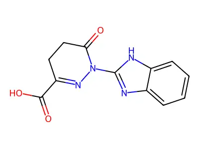 1-(1H-1,3-benzodiazol-2-yl)-6-oxo-1,4,5,6-tetrahydropyridazine-3-carboxylic acid structure