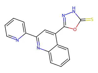 5-[2-(Pyridin-2-yl)quinolin-4-yl]-1,3,4-oxadiazole-2-thiol structure