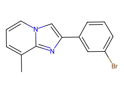 2-(3-Bromophenyl)-8-methylimidazo[1,2-a]pyridine structure