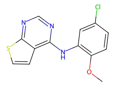 N-(5-chloro-2-methoxyphenyl)thieno[2,3-d]pyrimidin-4-amine structure