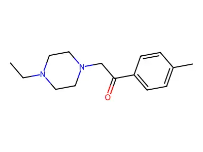 2-(4-Ethylpiperazin-1-yl)-1-(4-methylphenyl)ethanone structure