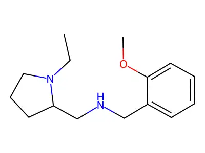 (1-Ethyl-pyrrolidin-2-ylmethyl)-(2-methoxy-benzyl)-amine structure