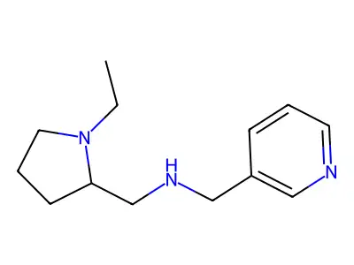 (1-Ethyl-pyrrolidin-2-ylmethyl)-pyridin-3-ylmethyl-amine structure