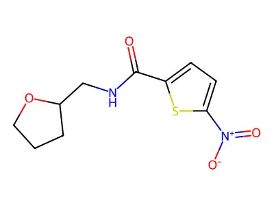 5-nitro-N-[(oxolan-2-yl)methyl]thiophene-2-carboxamide structure