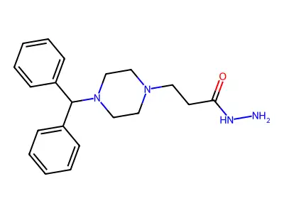 3-(4-Benzhydryl-1-piperazinyl)propanohydrazide structure