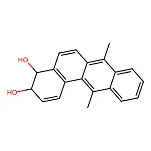 3,4-Dihydro-7,12-dimethylbenz(a)anthracene-3,4-diol structure