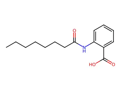 2-(Octanoylamino)benzoic acid structure