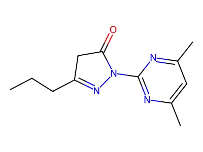 2-(4,6-dimethylpyrimidin-2-yl)-5-propyl-2,4-dihydro-3H-pyrazol-3-one structure