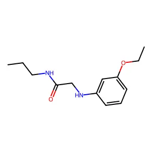 2-(3-Ethoxyanilino)-N-propylethanimidic acid structure