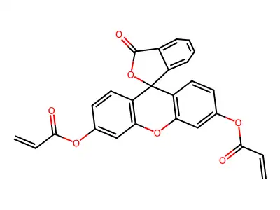Fluorescein O,O'-dimethacrylate structure
