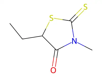 5-Ethyl-3-methyl-2-thioxo-1,3-thiazolidin-4-one structure