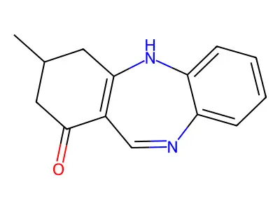 3-methyl-3,4-dihydro-2H-dibenzo[b,e][1,4]diazepin-1-ol structure