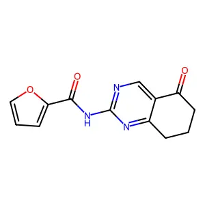 N-(5-oxo-5,6,7,8-tetrahydroquinazolin-2-yl)furan-2-carboxamide structure