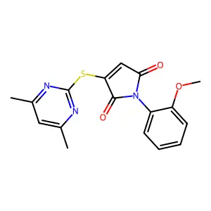 3-(4,6-Dimethylpyrimidin-2-yl)sulfanyl-1-(2-methoxyphenyl)pyrrole-2,5-dione structure