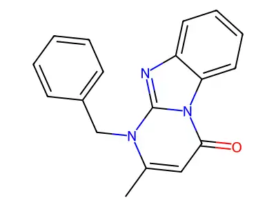1-benzyl-2-methylpyrimido[1,2-a]benzimidazol-4(1H)-one structure
