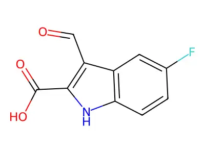 5-Fluoro-3-formyl-1H-indole-2-carboxylic acid structure