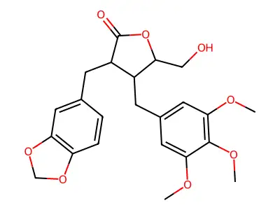 PODOPHYLLOTOXIN, SECODEOXY ANALOG structure