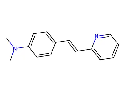 2-[p-(Dimethylamino)-styryl]-pyridine structure