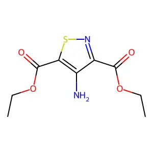 Diethyl 4-aminoisothiazole-3,5-dicarboxylate structure