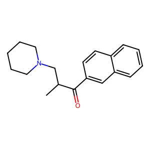 1-Propanone, 2-methyl-1-(2-naphthalenyl)-3-(1-piperidinyl)- structure
