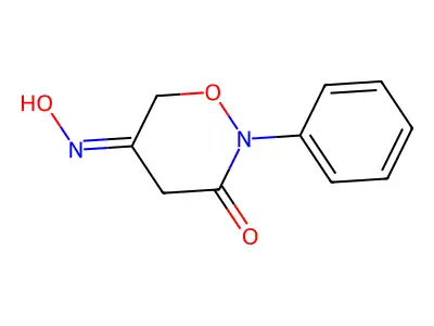 5-Hydroxyimino-2-phenyloxazinan-3-one structure