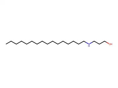 3-(Hexadecylamino)propan-1-ol structure
