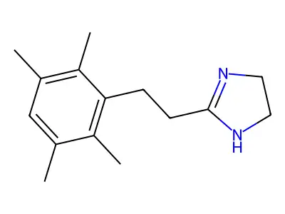 1H-Imidazole, 4,5-dihydro-2-(2-(2,3,5,6-tetramethylphenyl)ethyl)- structure