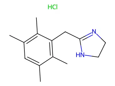 2-(2,3,5,6-Tetrametilbenzil)imidazolina HCl structure