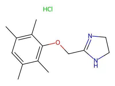 2-(2,3,5,6-Tetrametilfenossi)metilimidazolina HCl structure