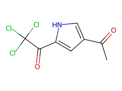 1-(4-acetyl-1H-pyrrol-2-yl)-2,2,2-trichloroethanone structure