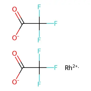 三氟乙酸铑(2+)盐 structure