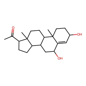 3,6-Dihydroxypregn-4-en-20-one structure