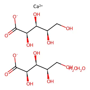 Calcium 2,3,4,5-tetrahydroxypentanoate structure