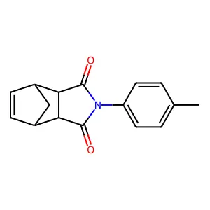 2-(4-methylphenyl)-3a,4,7,7a-tetrahydro-1H-4,7-methanoisoindole-1,3(2H)-dione structure