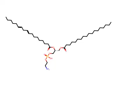 1-Stearoyl-2-linoleoyl-sn-glycero-3-phosphoethanolamine structure